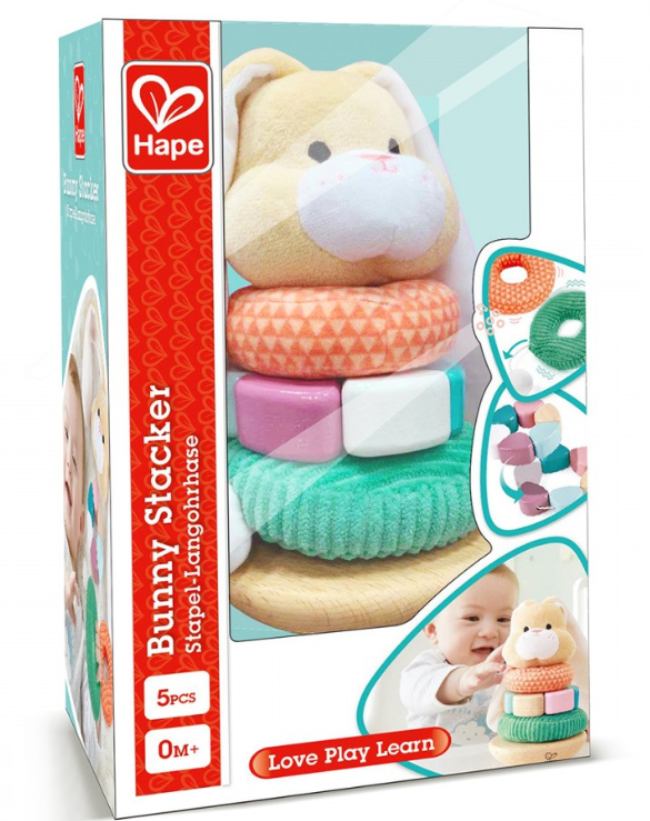 Hape Bunny Stacker Baby Activity Toys
