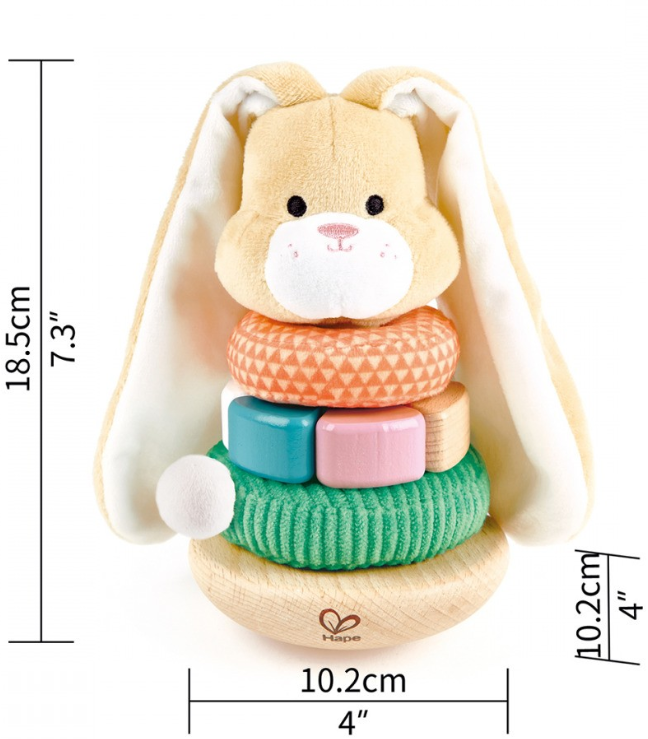 Hape Bunny Stacker Baby Activity Toys