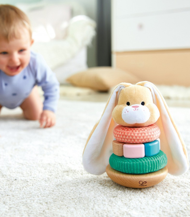 Hape Bunny Stacker Baby Activity Toys
