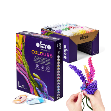 Okto Sensory Art 30pc Air Clay Set: Colour Mixed Palette Art & Craft