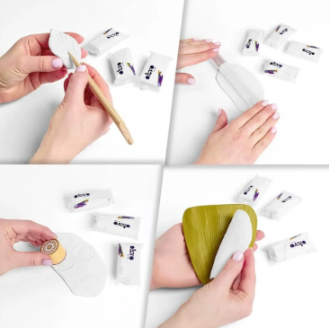 Okto Sensory Art 10pc Air Clay Set - White Art & Craft