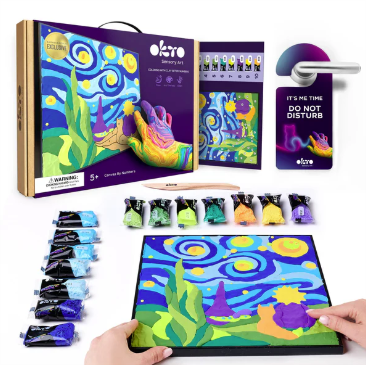 Okto Sensory Art Colour By Numbers: Little Prince Starry Night Art & Craft