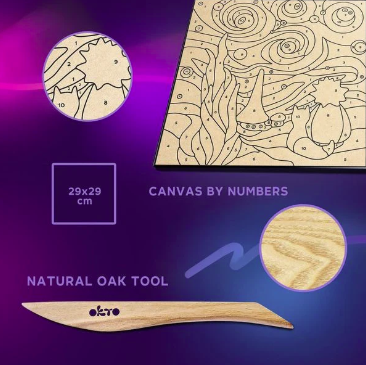 Okto Sensory Art Colour By Numbers: Little Prince Starry Night Art & Craft