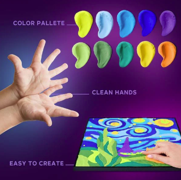 Okto Sensory Art Colour By Numbers: Little Prince Starry Night Art & Craft