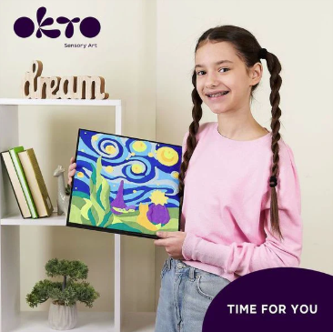 Okto Sensory Art Colour By Numbers: Little Prince Starry Night Art & Craft