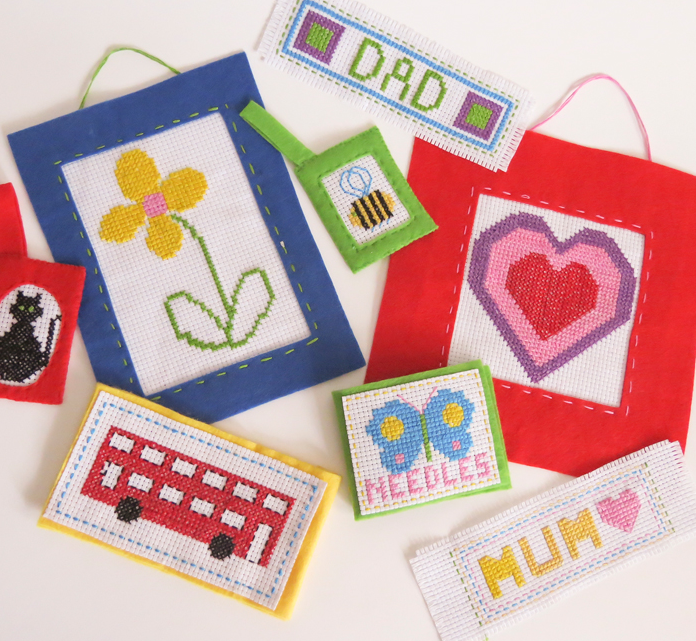 Buttonbag Cross Stitch Suitcase Art and Craft