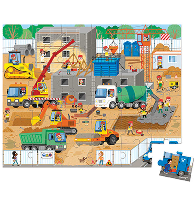 Janod Construction Puzzle 36pc Puzzle