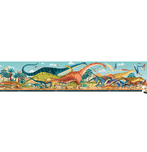 Load image into Gallery viewer, Janod Dino Panoramic Puzzle 100pc
