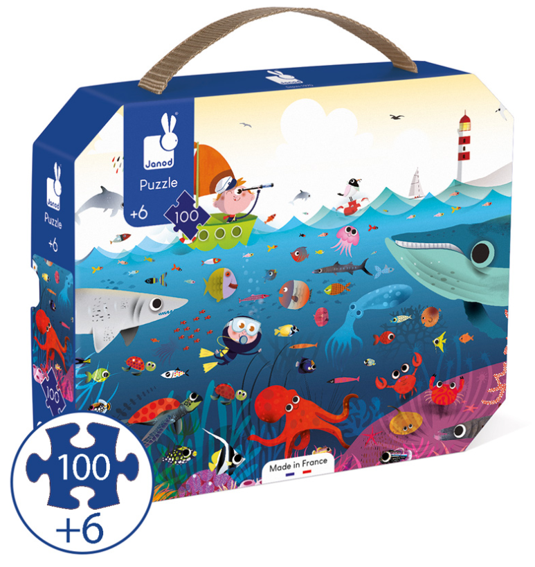 Janod Underwater World Puzzle 100pc Puzzle