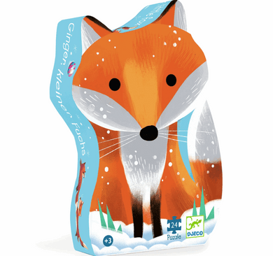 Djeco Little Fox 24pc Sihouette Puzzle puzzle
