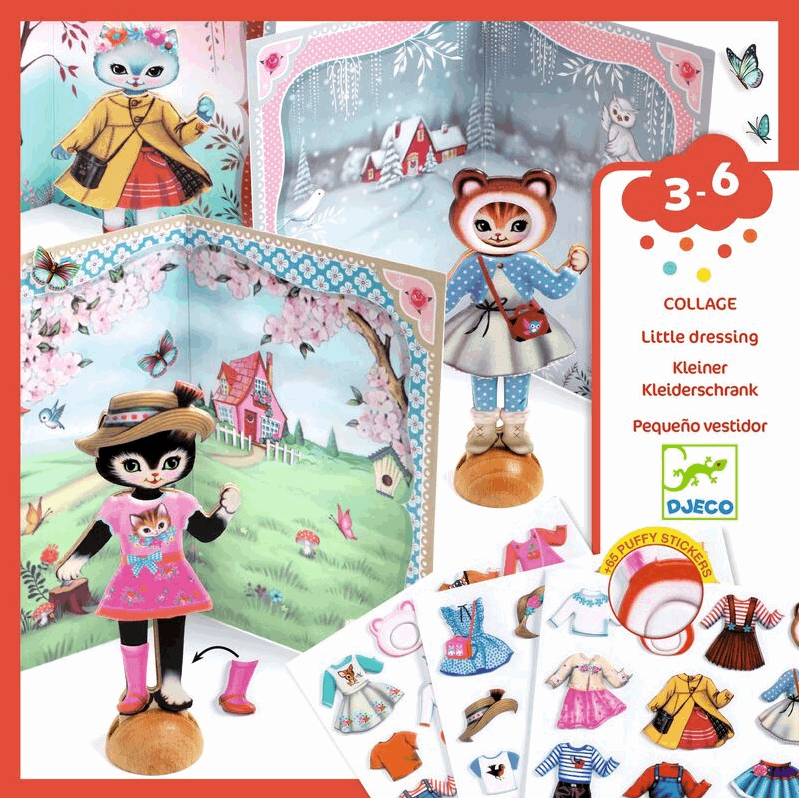 Djeco Little Wardrobe Collage Set Art & Craft Kits