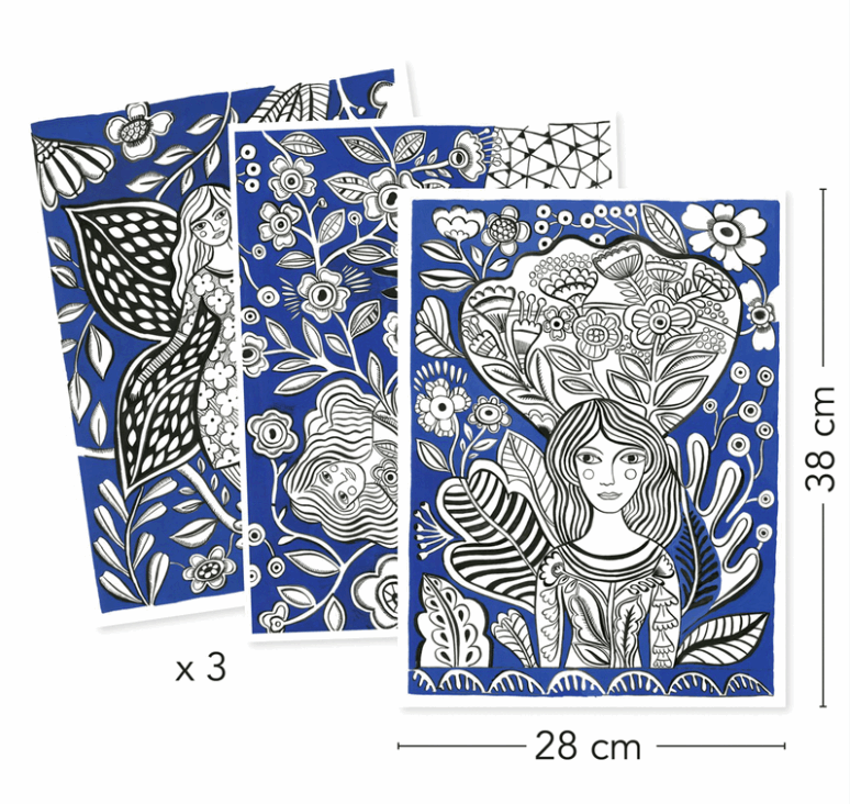 Djeco Colour Gallery Blooms Art & Craft