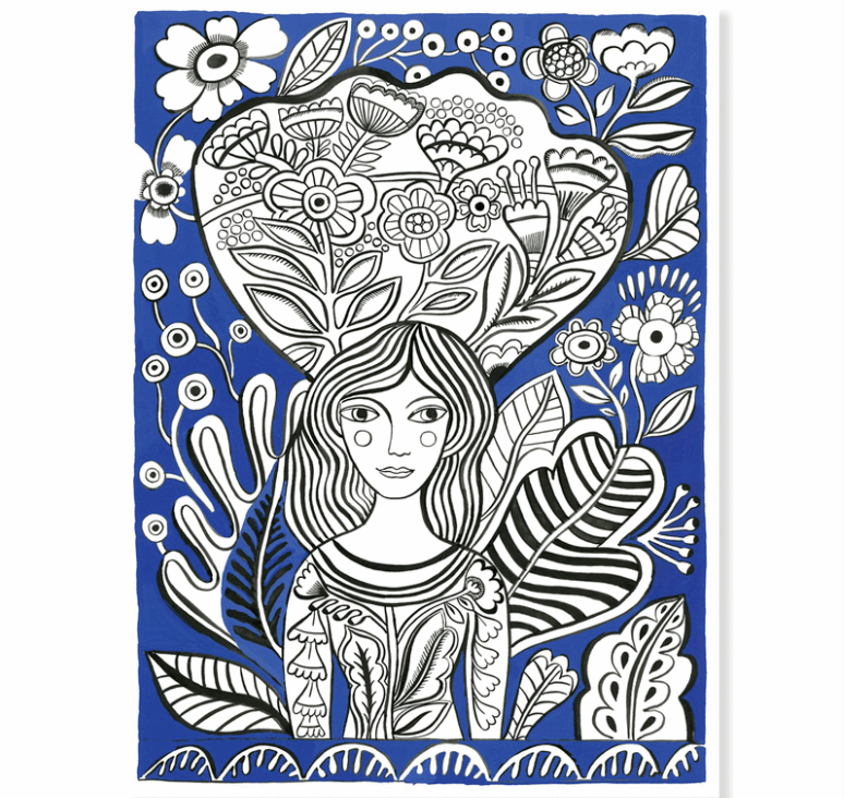 Djeco Colour Gallery Blooms Art & Craft