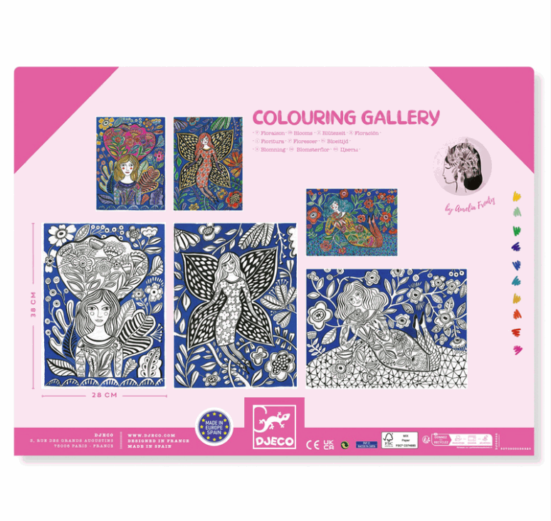Djeco Colour Gallery Blooms Art & Craft