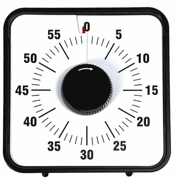 Visual Timer Wall Clock 20cm Visual Timer