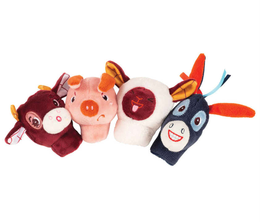 Lilliputiens Farm Funny Finger Puppets
