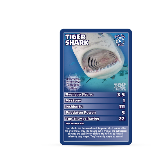 Top Trumps Sharks card games