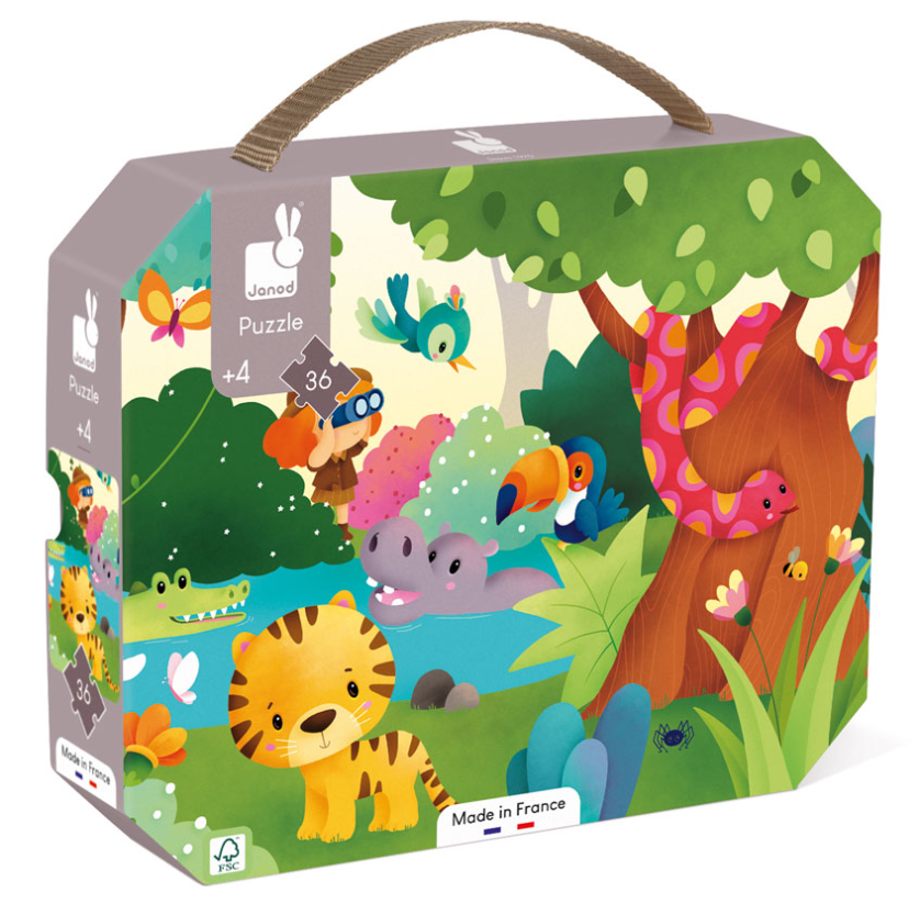Janod Wild Animal Puzzle 36PC
