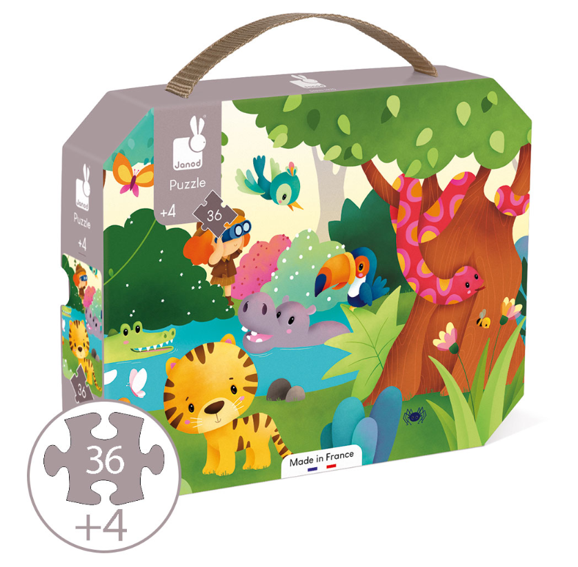 Janod Wild Animal Puzzle 36PC