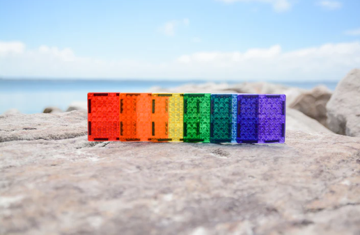 MAGBLOX Magbrix Magnetic Tiles 24Pc Square Pack Construction