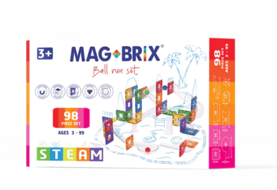 MAGBLOX Magbrix 98pc Ball Run Pack Construction