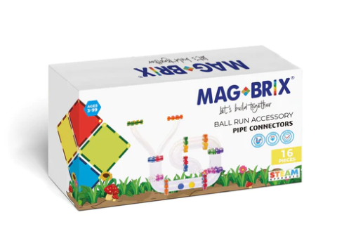 MAGBLOX Magbrix 16pc Pipe Connector Pack Construction