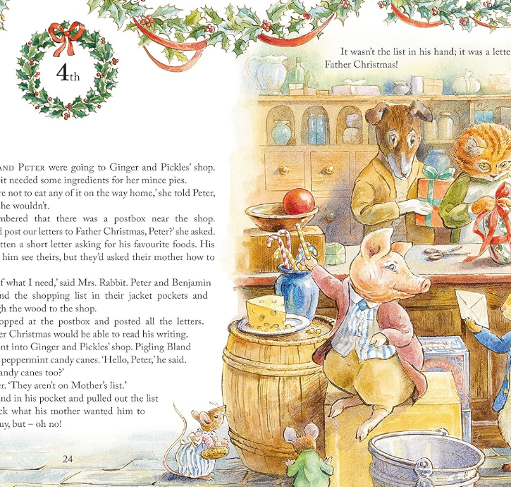 Peter Rabbit Christmas Is Coming Countdown Book