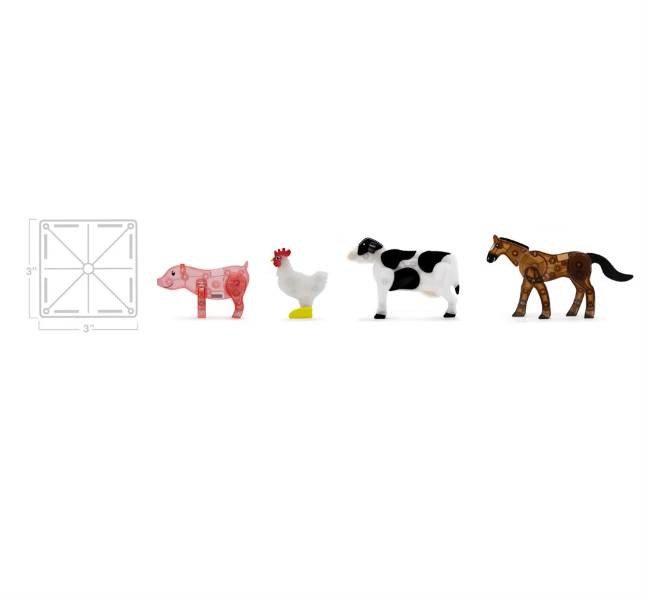 Magna Tiles Farm Animals 25pc Set magnetic tiles