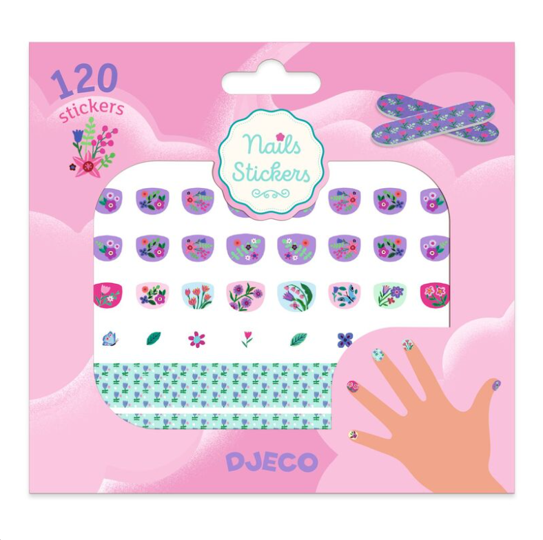 Djeco Petit Flowers Nail Stickers 120pc
