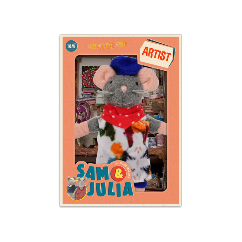 Sam & Julia Plush Artist Mouse