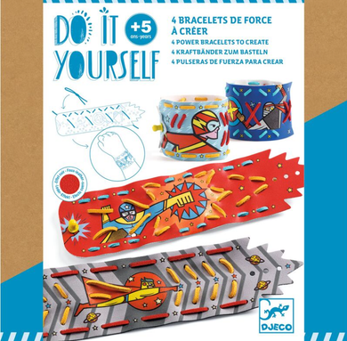 Djeco DIY Super Power Bracelets Art & Craft Kits