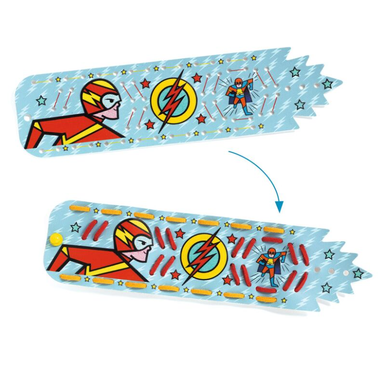 Djeco DIY Super Power Bracelets Art & Craft Kits