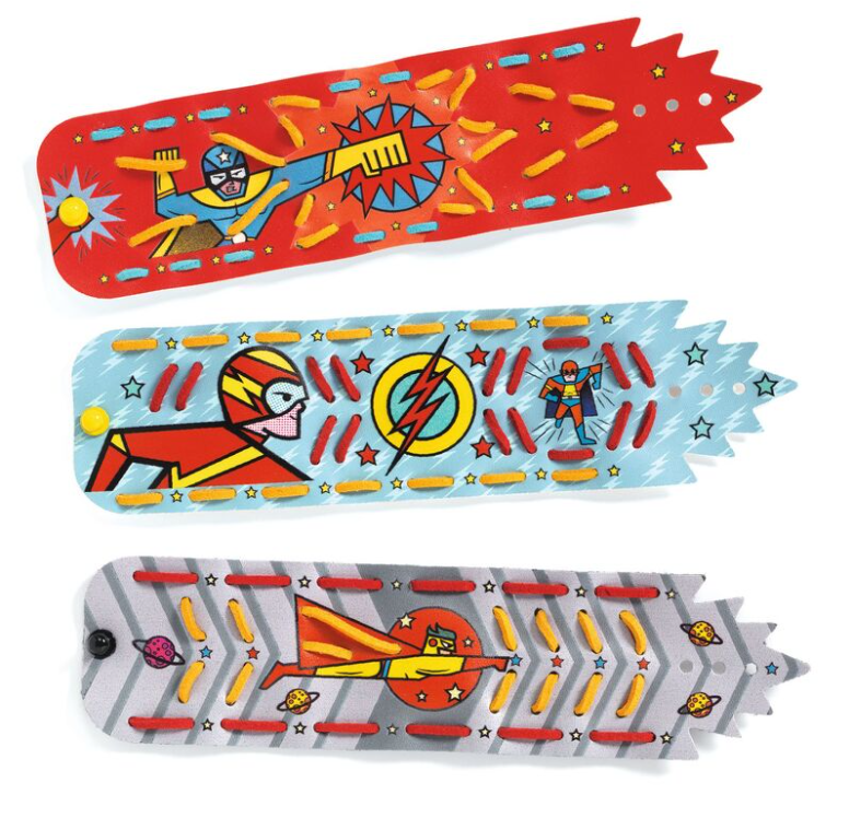 Djeco DIY Super Power Bracelets Art & Craft Kits
