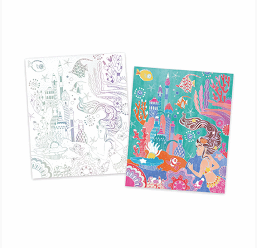 Janod Magic Ocean Watercolour Painting Set Art & Craft Kits