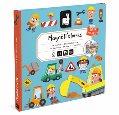 Janod Magnetic Story Building Site Construction Toy