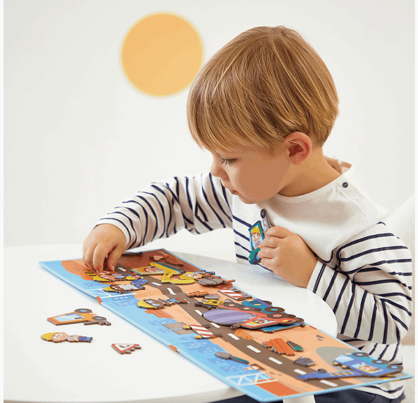 Janod Magnetic Story Building Site Construction Toy