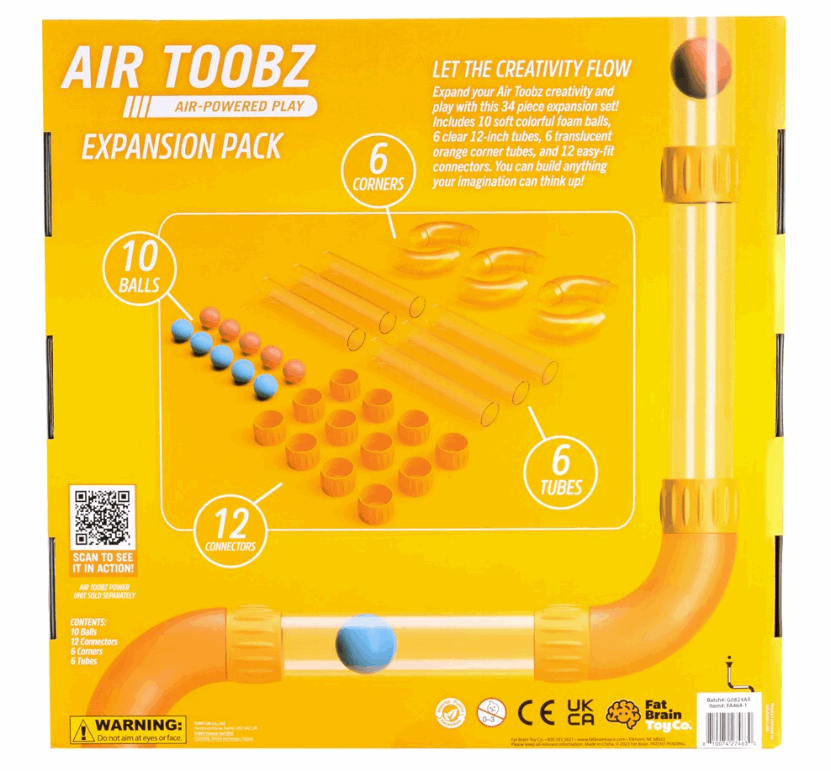 Fat Brain Toys Air Toobz Expansion Construction Toy