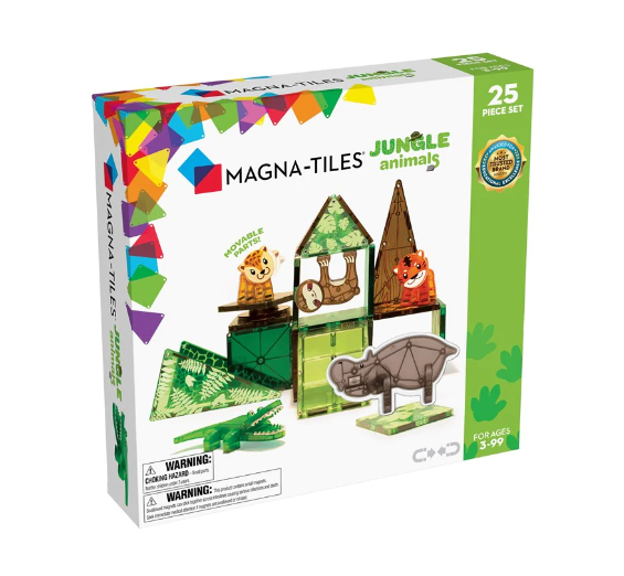 Magna Tiles Jungle Animals 25pc Set Construction