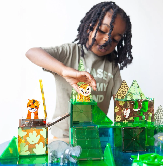 Magna Tiles Jungle Animals 25pc Set Construction