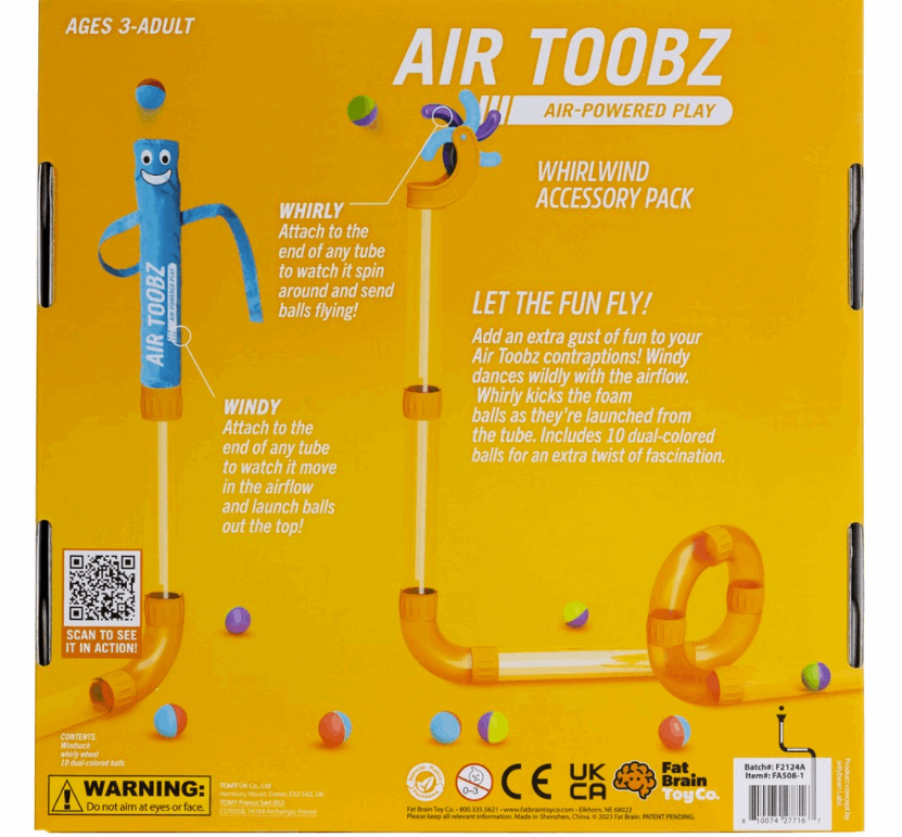 Fat Brain Toys Air Toobz Whirlwind Accesory Pack Construction Toy