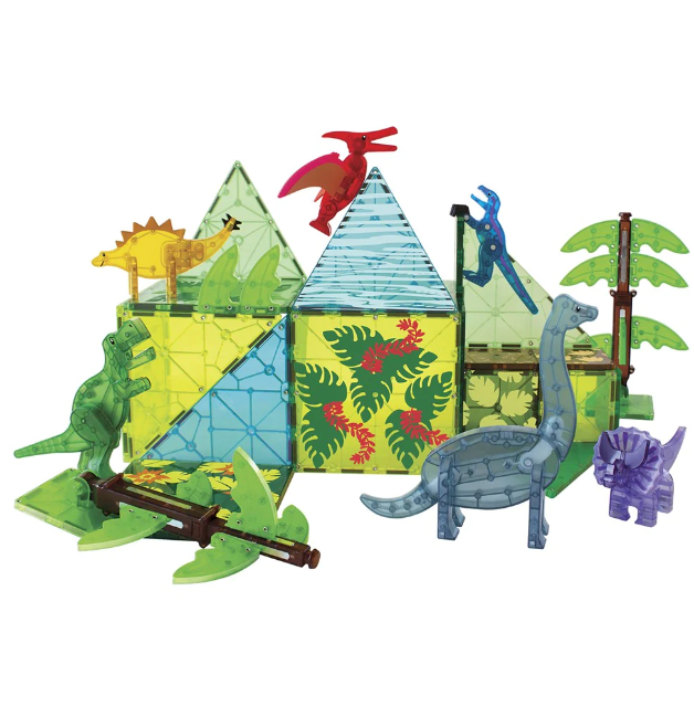 Magna Tiles Dino World XL 50pc Set Construction