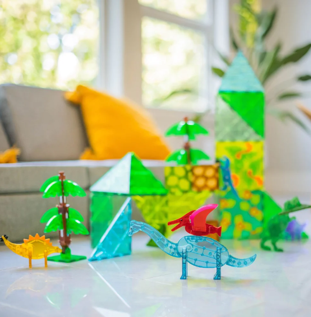 Magna Tiles Dino World XL 50pc Set Construction