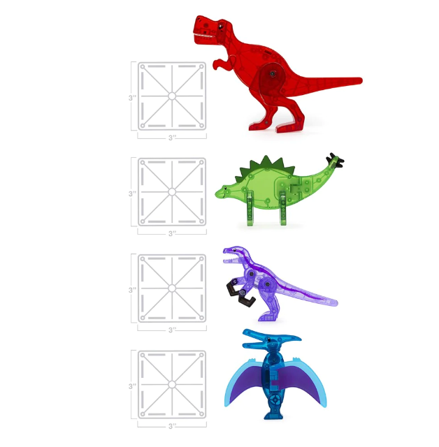 Magna Tiles Dino World 40pc Set Construction
