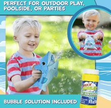 Load image into Gallery viewer, MAXX Bubbles Handheld Shark Bubbler bubble blower
