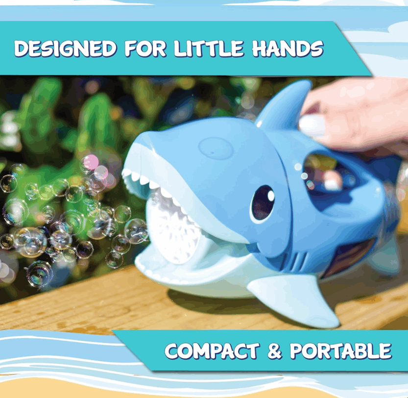 MAXX Bubbles Handheld Shark Bubbler bubble blower
