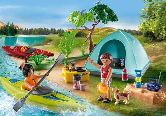 Playmobil Camping with Campfire