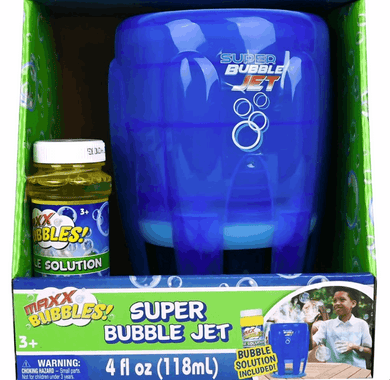 MAXX Bubbles Super Bubble Jet Blue bubble blower