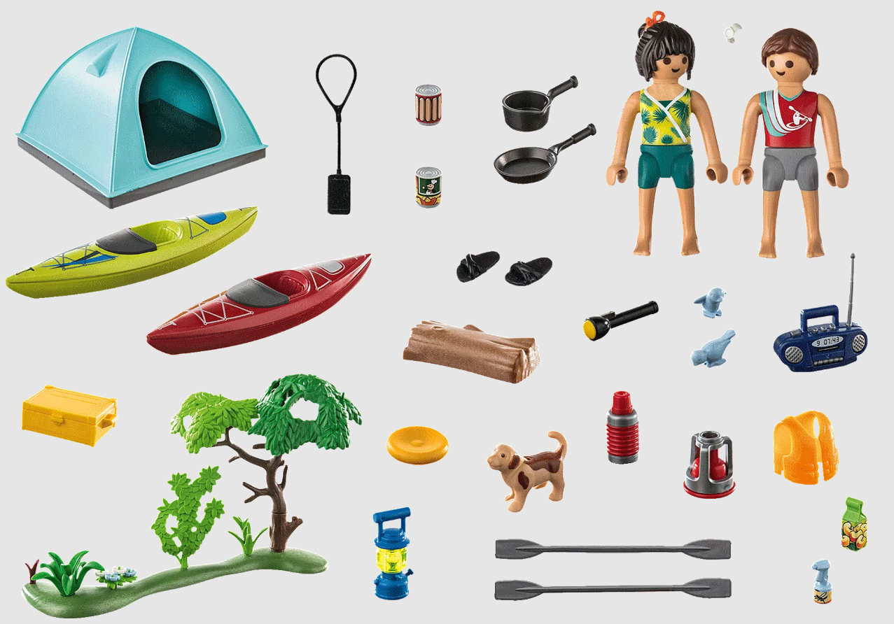 Playmobil Camping with Campfire