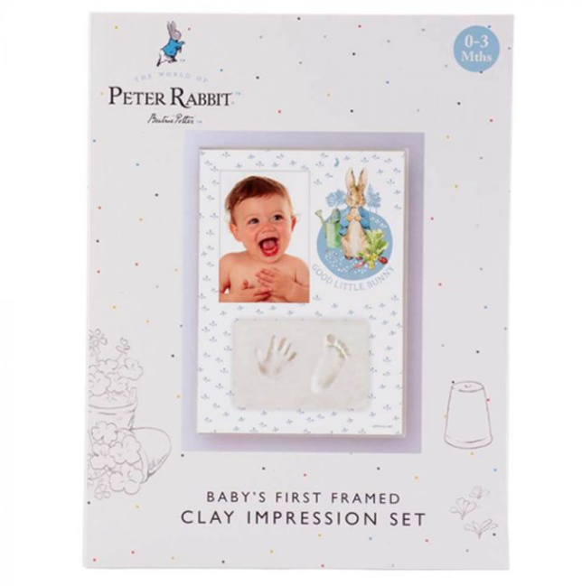 Peter Rabbit Baby Hand/Foot Clay Frame Gift Set Baby Toy