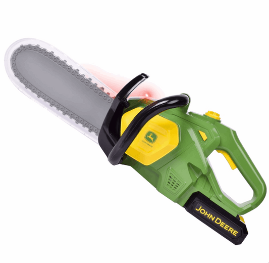 John Deere Motorised Chainsaw power tool toy